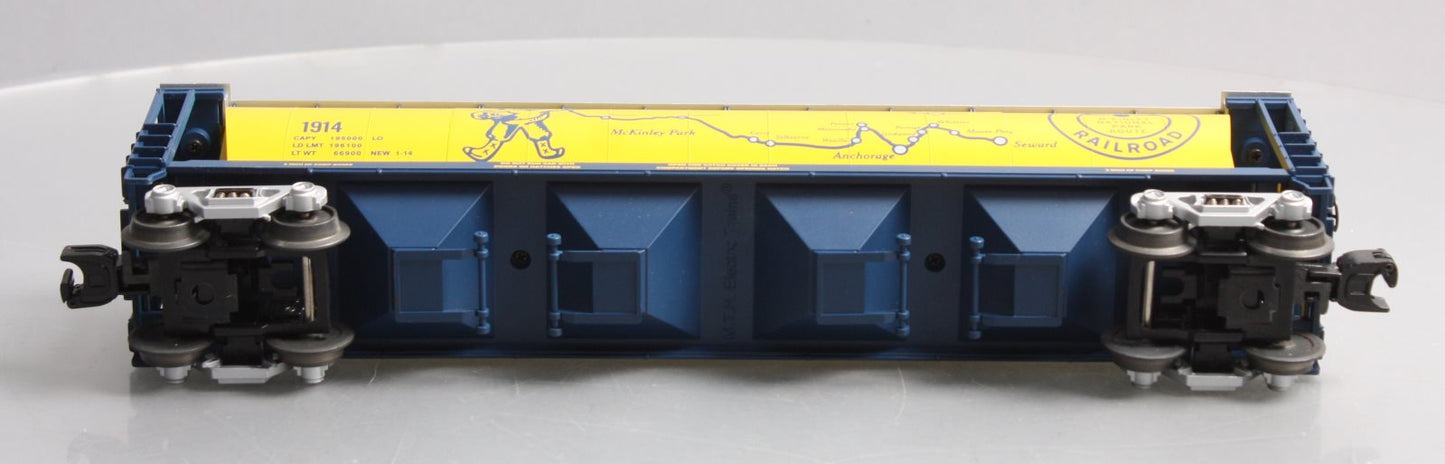 MTH 30-75225 Alaska Railroad 4-Bay Cylindrical Hopper Car #1914 MT/Box