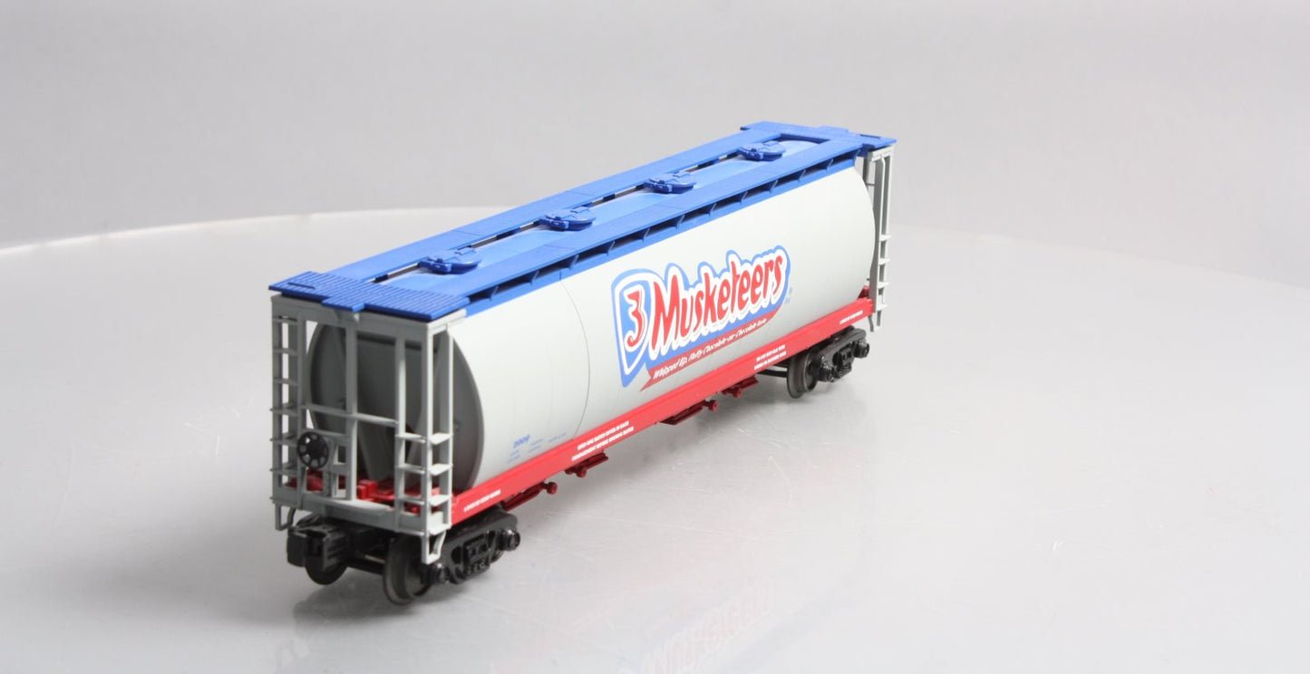 MTH 30-75301 3 Musketeers 4-Bay Cylindrical Hopper Car
