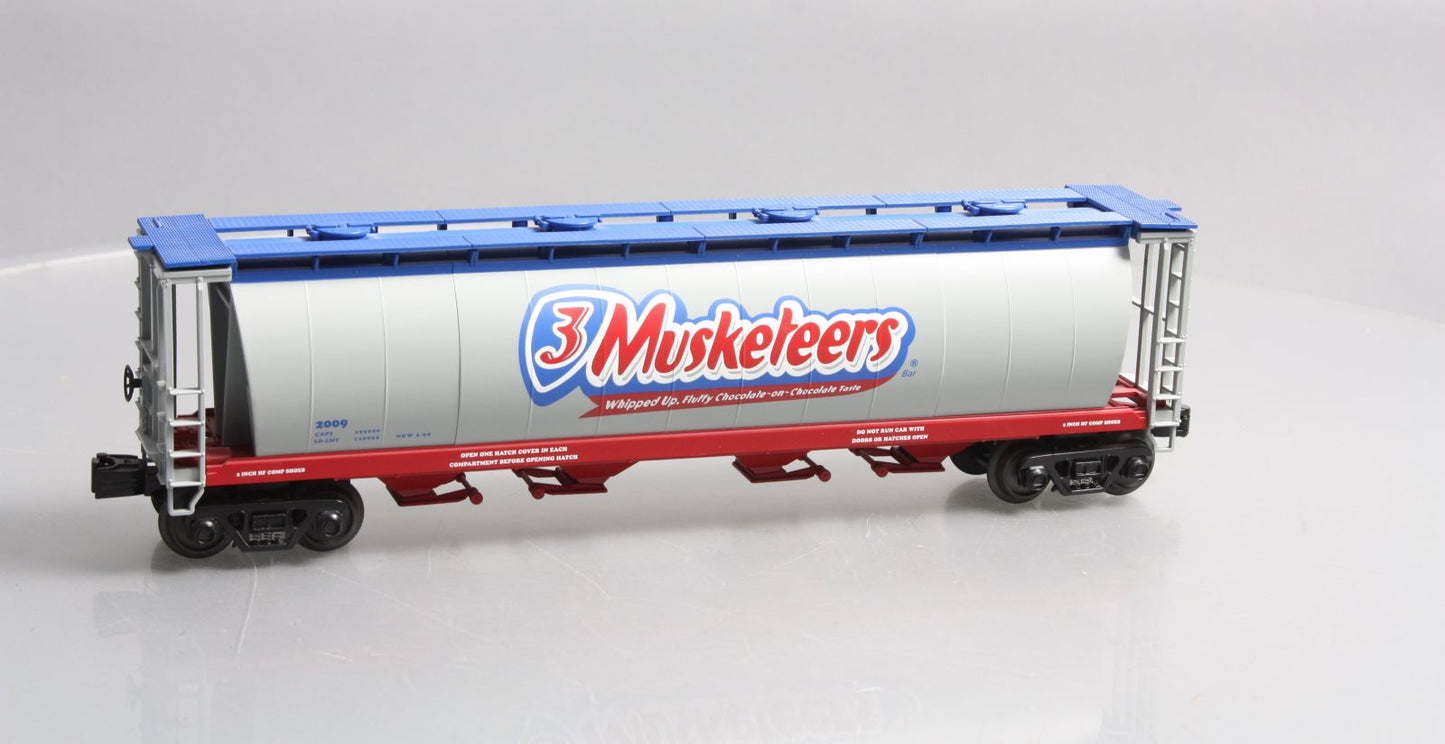 MTH 30-75301 3 Musketeers 4-Bay Cylindrical Hopper Car
