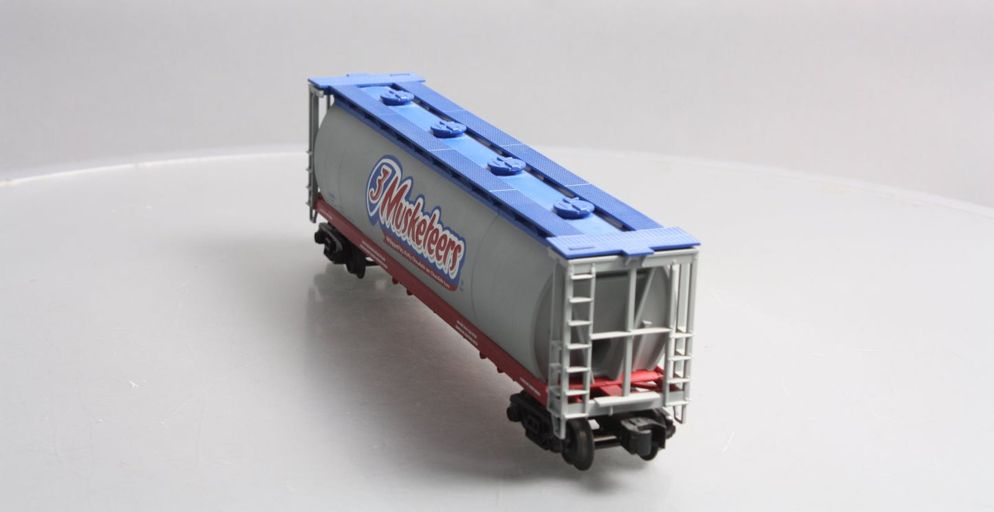 MTH 30-75301 3 Musketeers 4-Bay Cylindrical Hopper Car