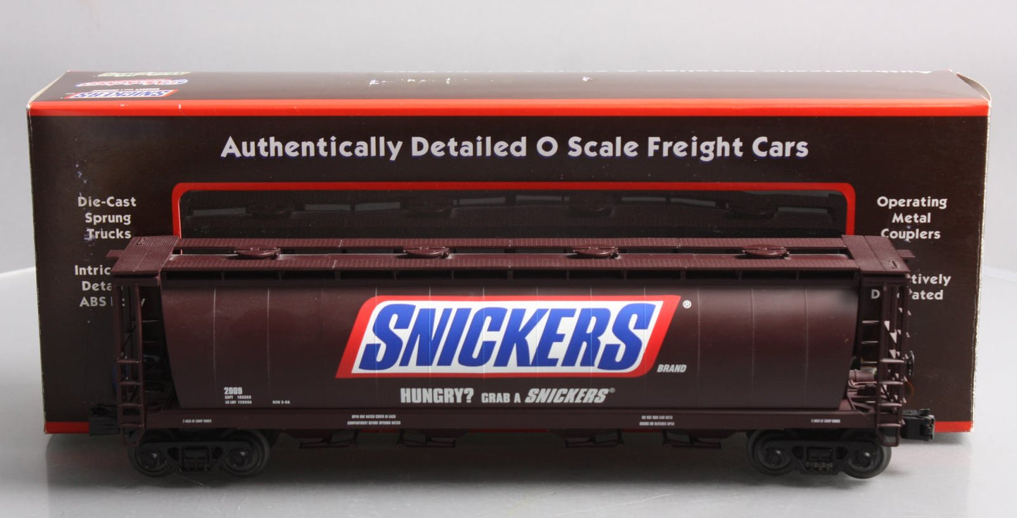 MTH 30-75299 O Gauge Snickers 4-Bay Cylindrical Hopper Car