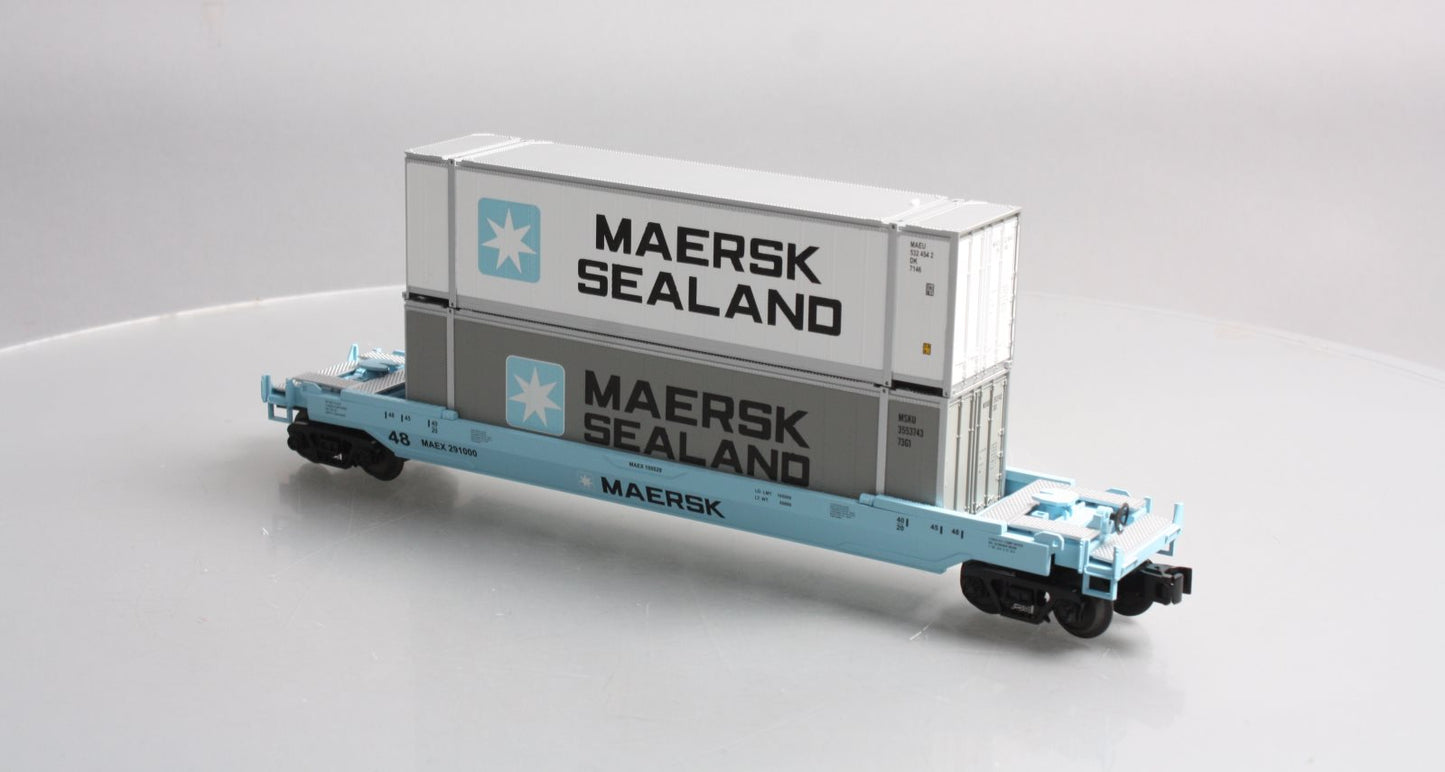MTH 30-76320 Maersk Husky Stack Car V2