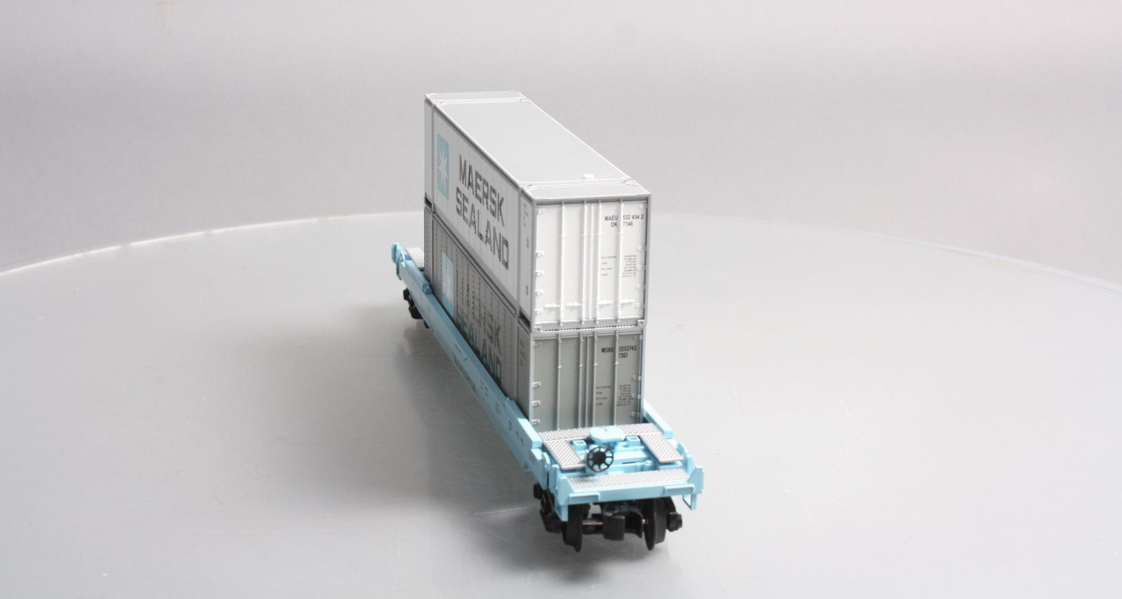 MTH 30-76320 Maersk Husky Stack Car V2