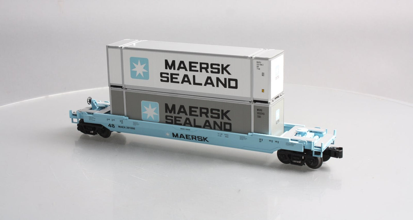 MTH 30-76320 Maersk Husky Stack Car V2