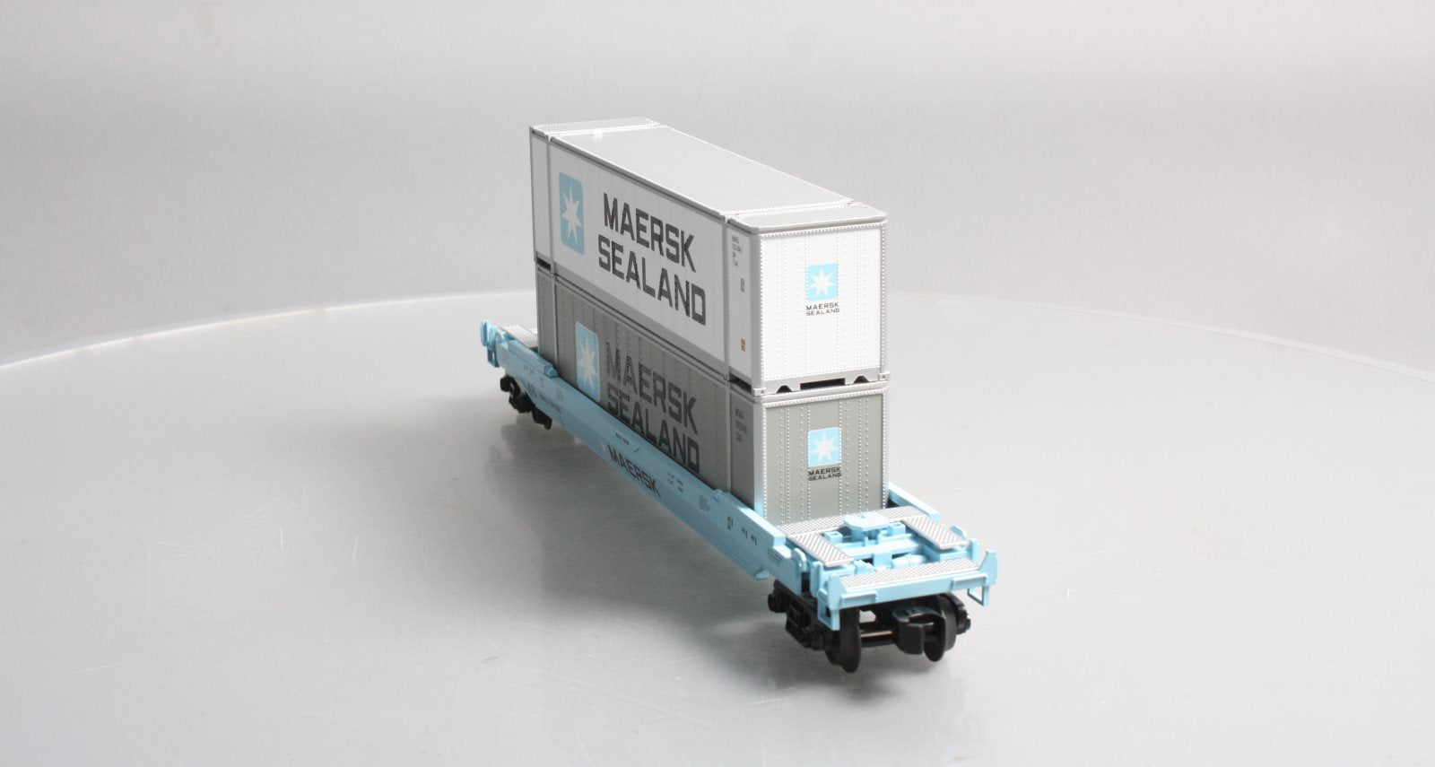 MTH 30-76320 Maersk Husky Stack Car V2