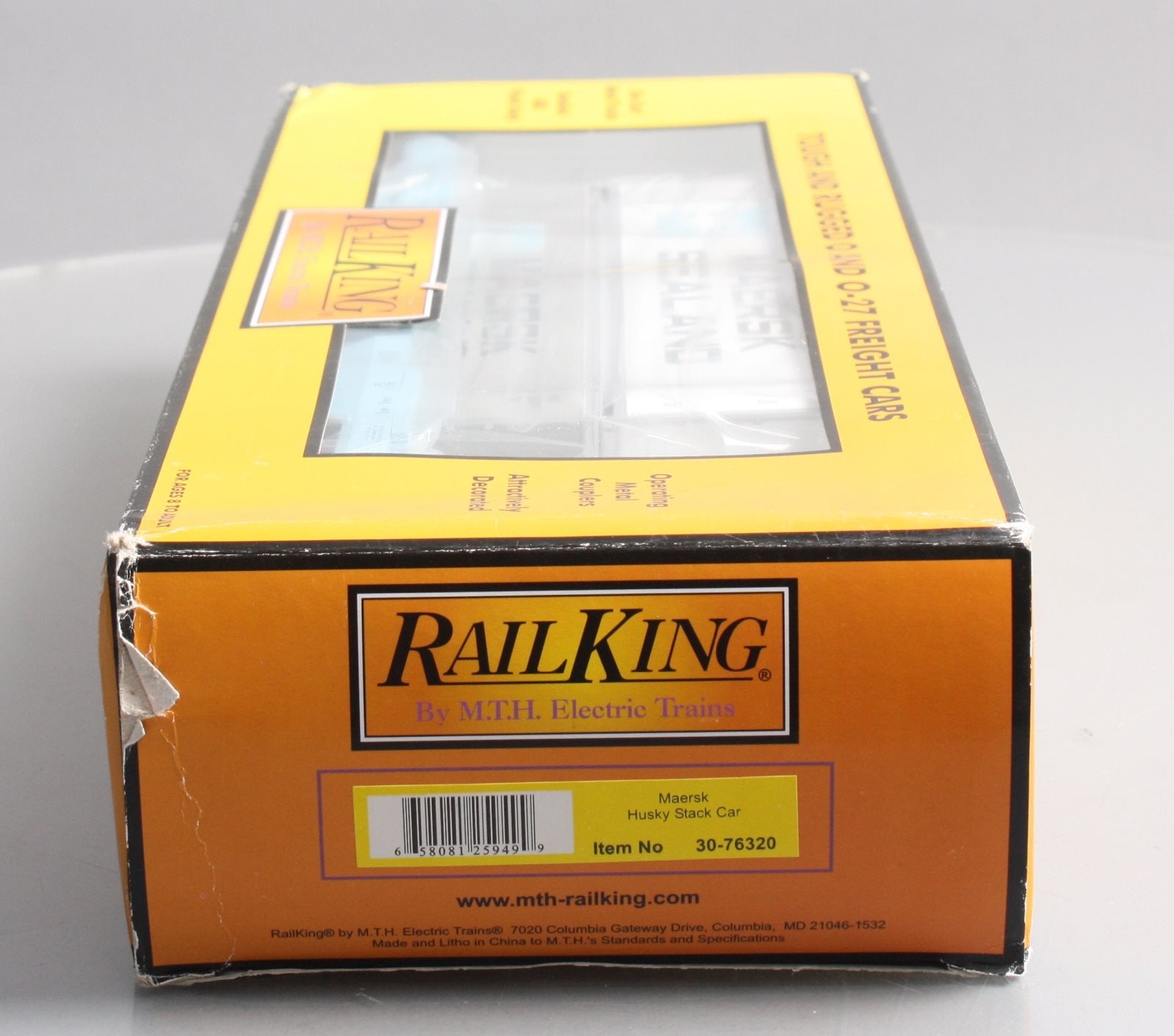 MTH 30-76320 Maersk Husky Stack Car V2