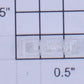 Lionel 2344-6 Right Hand Clear Raised Number Marker Lens/Number Board