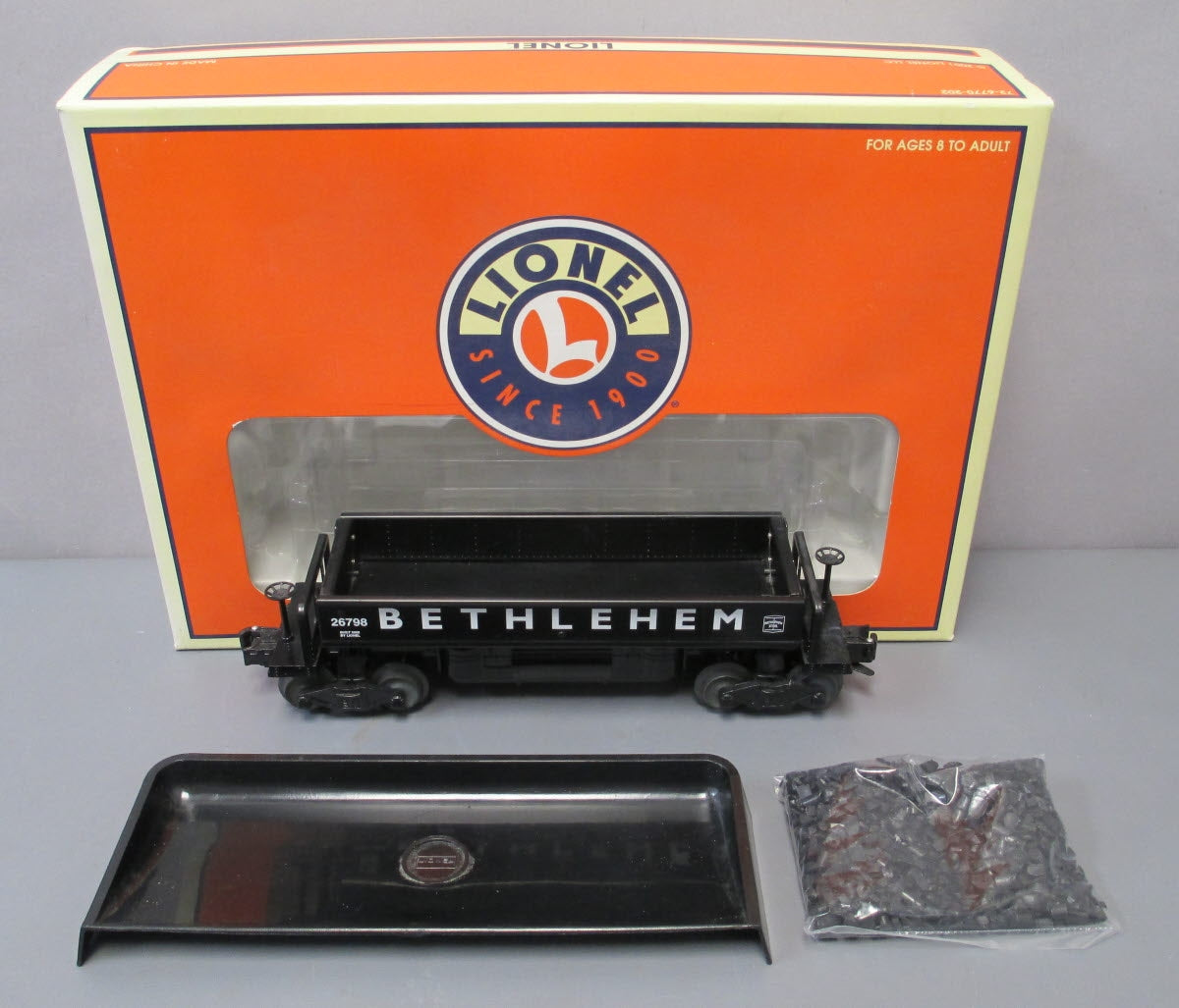 Lionel 6-26798 O Gauge Bethlehem Steel Coal Dump Car NIB