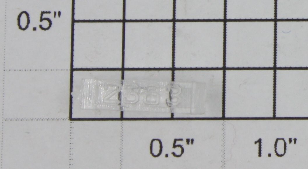 Lionel 2363-10 Left Hand Clear Raised Number Marker Lens/Number Board
