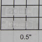 Lionel 2368-8/10 Clear Raised Number Marker Lens/Number Board Set (Pair of 2)