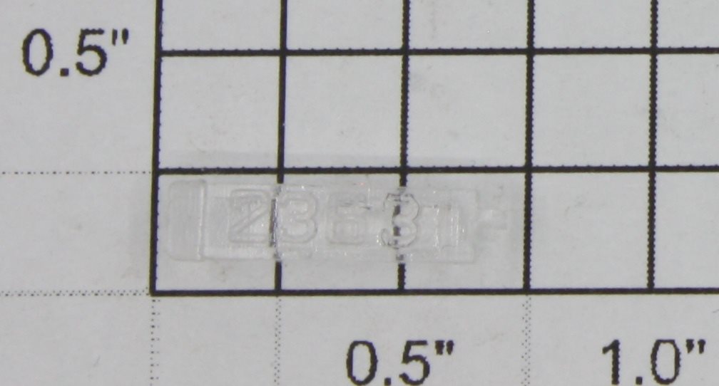 Lionel 2363-8 Right Hand Clear Marker Lens/Number Board
