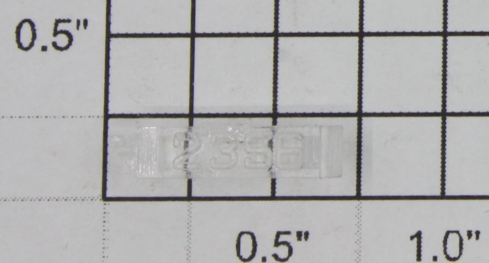 Lionel 2356-10 Left Hand Clear Marker Lens/Number Board