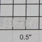 Lionel 2379-6 Right Hand Clear Raised Number Marker Lens/Number Board