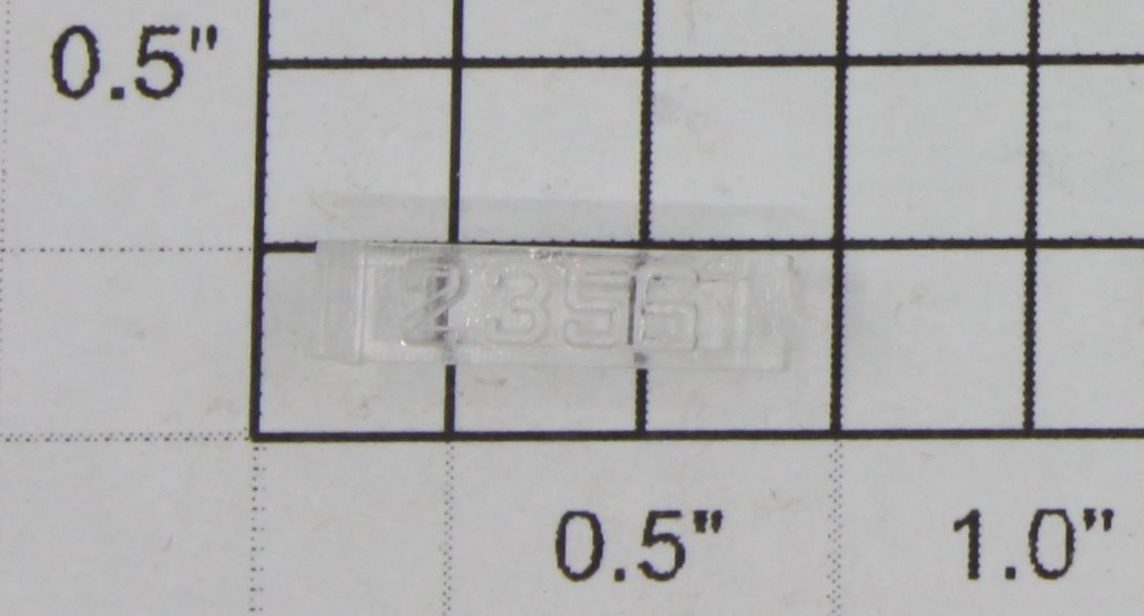 Lionel 2356-8 Right Hand Clear Marker Lens/Number Board
