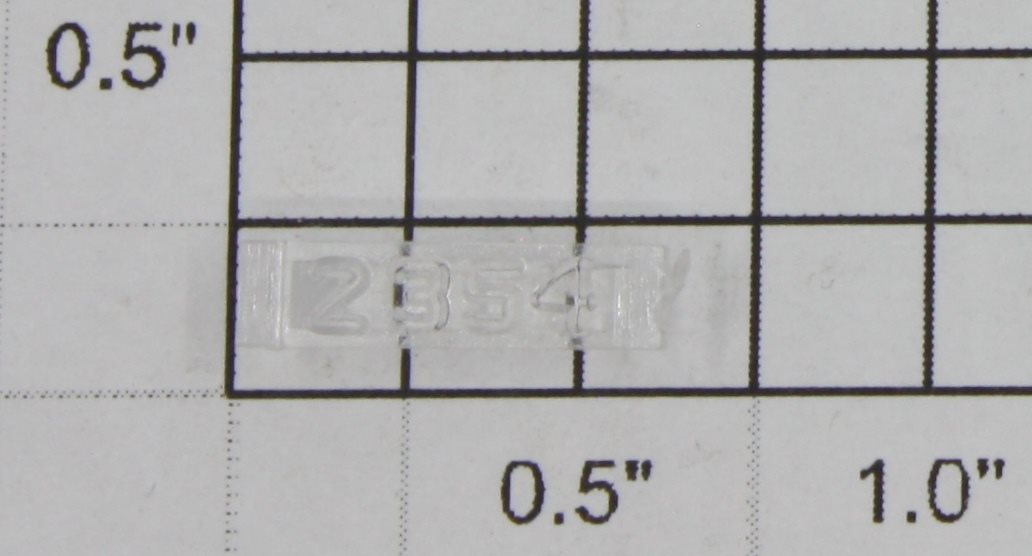 Lionel 2354-8 #2354 Right Hand Clear Marker Lens/Number Board
