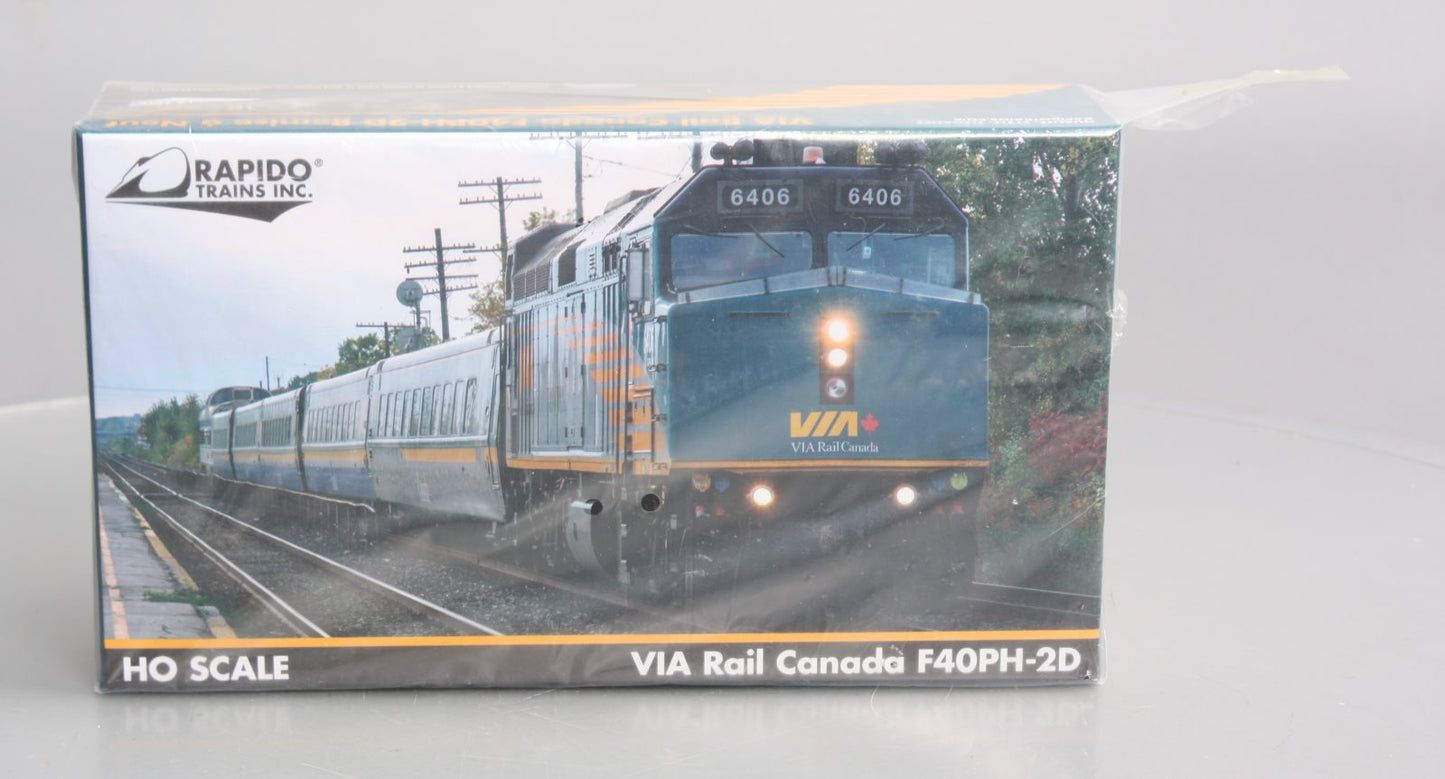 Rapido Trains 82509 HO VIA REBLT F40PH #6453 w/DCC