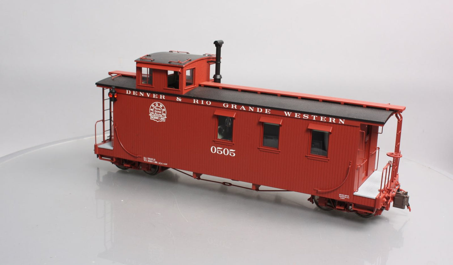 Bachmann 88795 G Denver & Rio Grande Western Long Caboose #0505