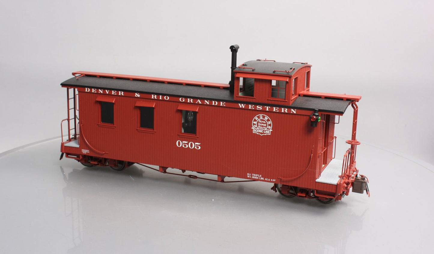 Bachmann 88795 G Denver & Rio Grande Western Long Caboose #0505