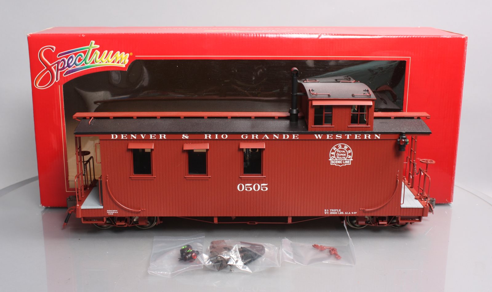 Bachmann 88795 G Denver & Rio Grande Western Long Caboose #0505