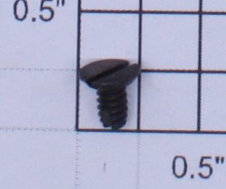 Lionel 2122-22 #6-32 x1/4" Black Slotted Flat Head Self Tapping Screw