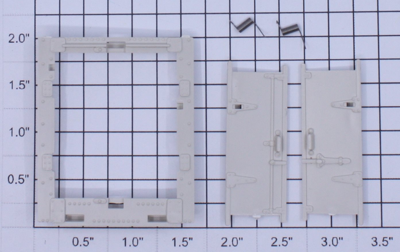 Lionel 3472-46 O Gauge Unassembled Eggshell Milk Car Door Kit with Springs