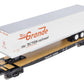 MTH 70-76046 G Scale Denver & Rio Grande Western Flat Car with 45' Trailer