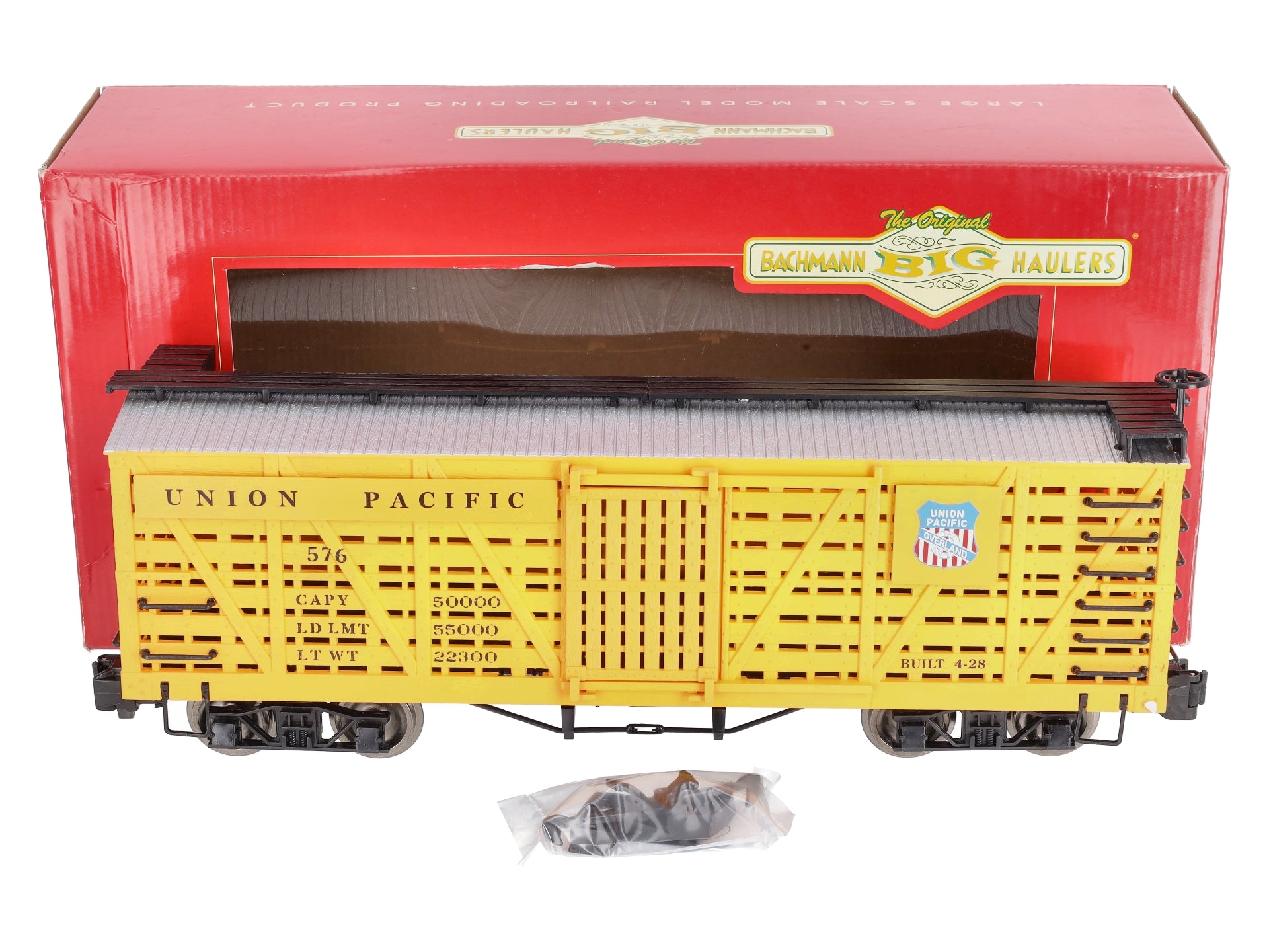Bachmann 98101 G Union Pacific Stock Car w/Metal Wheels