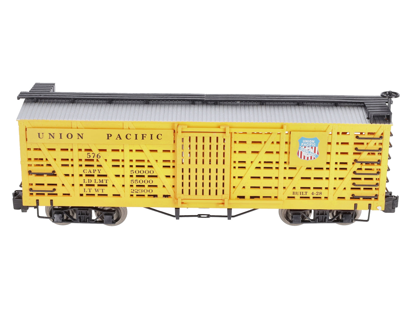 Bachmann 98101 G Union Pacific Stock Car w/Metal Wheels
