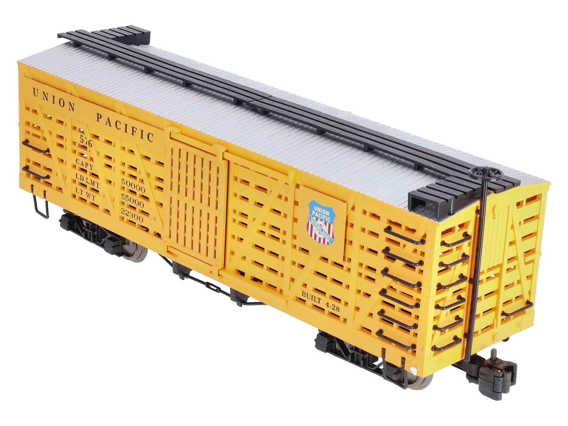 Bachmann 98101 G Union Pacific Stock Car w/Metal Wheels