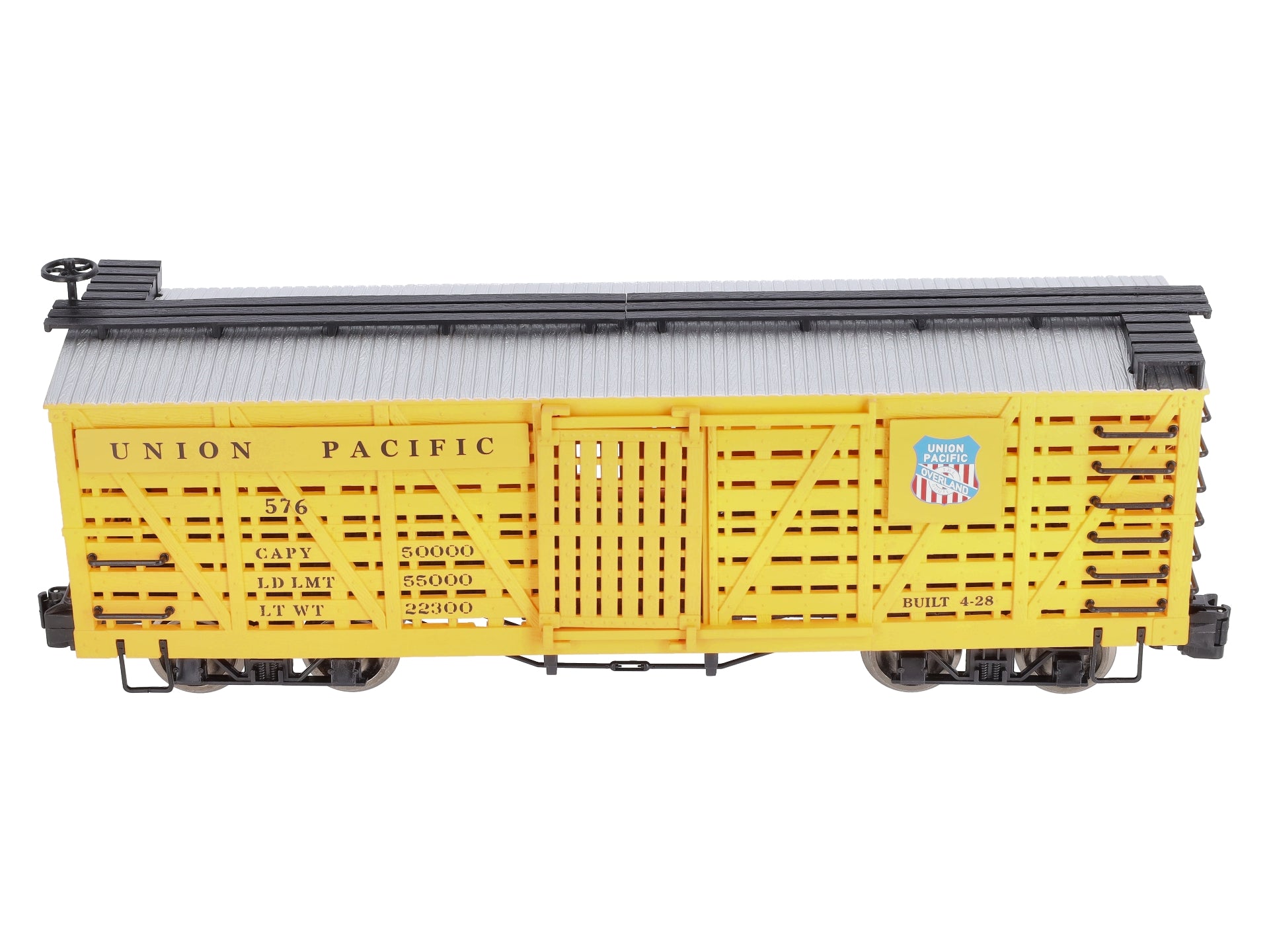Bachmann 98101 G Union Pacific Stock Car w/Metal Wheels