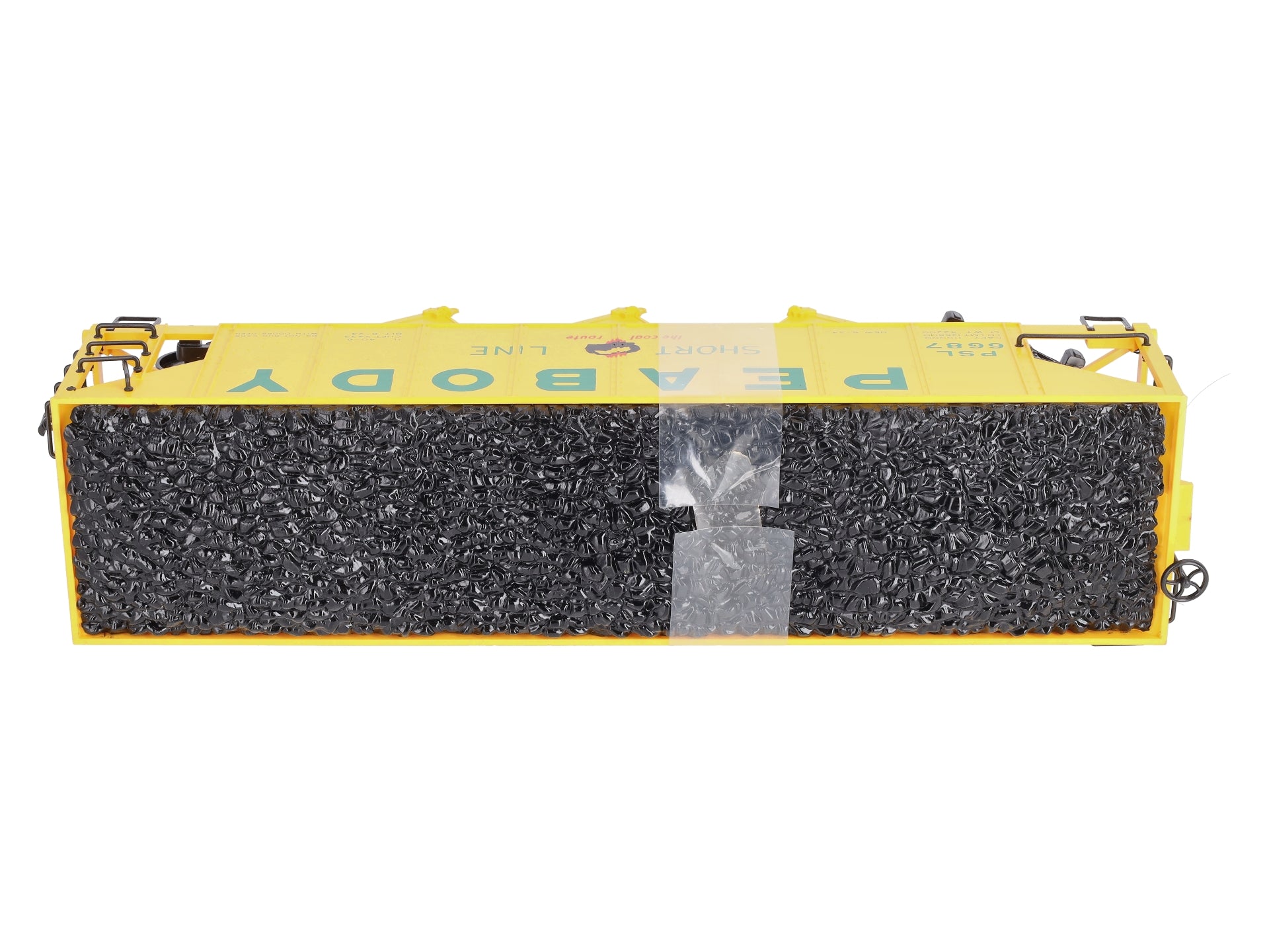 Bachmann 98229 G Scale Peabody 3-Bay Hopper w/ Coal Load #6687
