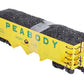 Bachmann 98229 G Scale Peabody 3-Bay Hopper w/ Coal Load #6687