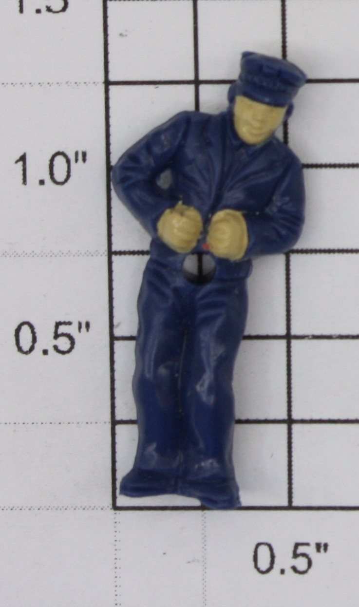 Lionel 9827-12 Figure Dark Blue Painted Hands and Face-No Magnet