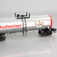 MTH 70-73028 G Scale Budweiser Unibody Tank Car