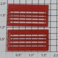 Lionel 6356-11/13 Red Upper and Lower Cattle Stock Car Doors (Set of 2)