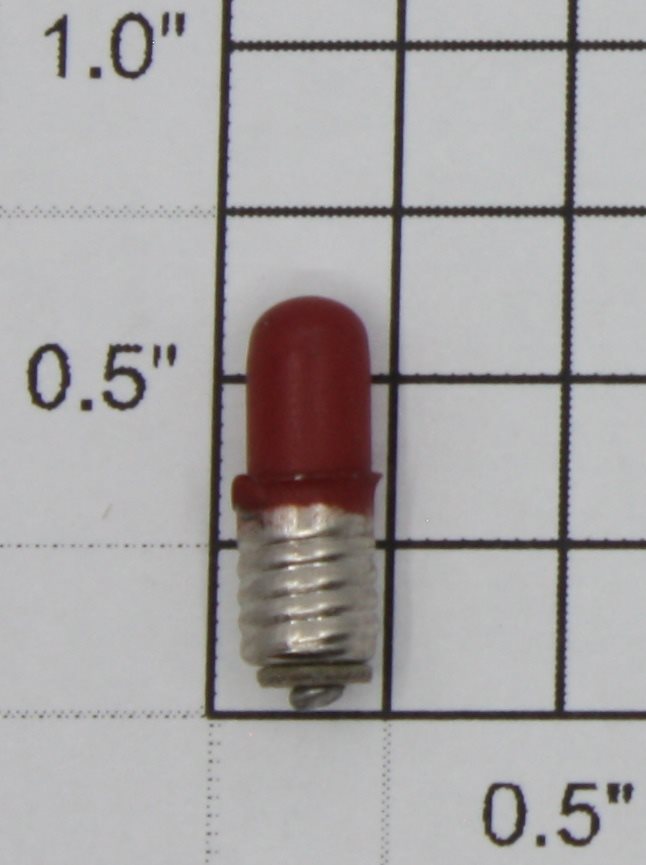 Lionel 2290-20 12 Volt Red Painted Screw Base Light Bulb