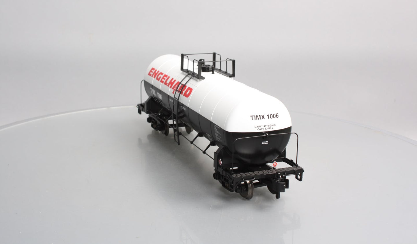 MTH 70-73024 G Scale Engelhard Chemical Unibody Tank Car #1006 (Metal Wheels)
