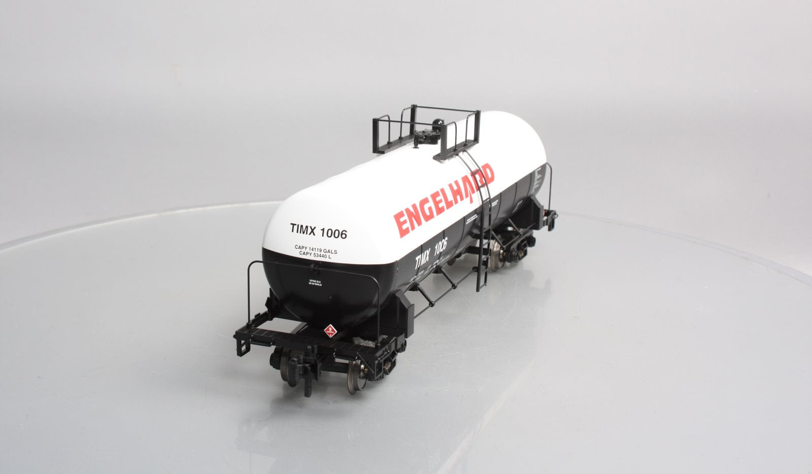 MTH 70-73024 G Scale Engelhard Chemical Unibody Tank Car #1006 (Metal Wheels)