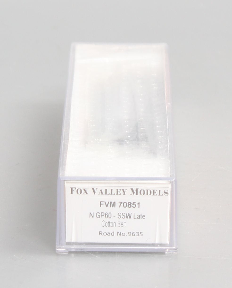 Fox Valley Models 70851 N Cotton Belt EMD Late GP60 Diesel Locomotive #9635