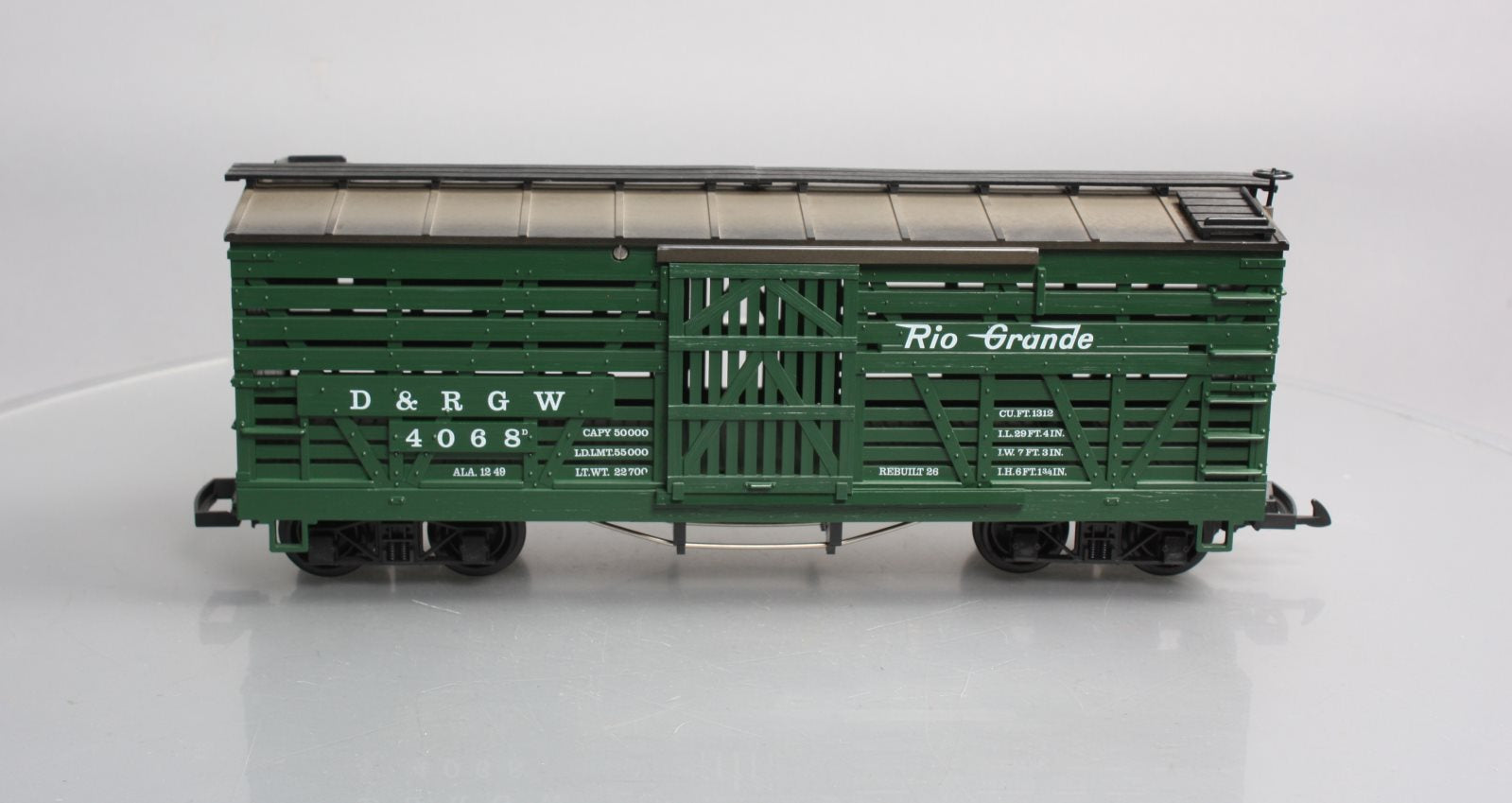 LGB 4068 G Scale Denver & Rio Grande Western Stock Car #4068 LN/Box