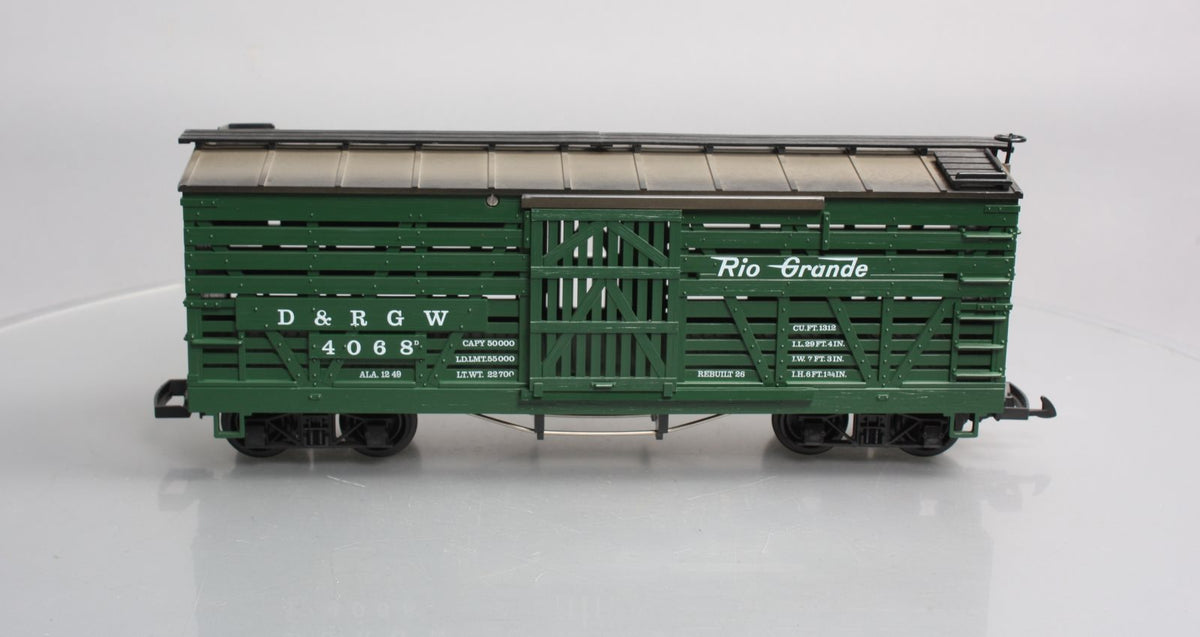 LGB 4068 G Scale Denver & Rio Grande Western Stock Car #4068 EX/Box