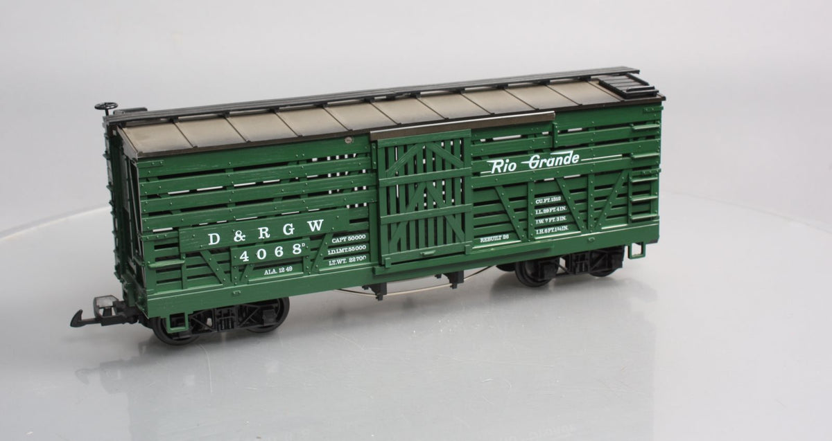 LGB 4068 G Scale Denver & Rio Grande Western Stock Car #4068 EX/Box