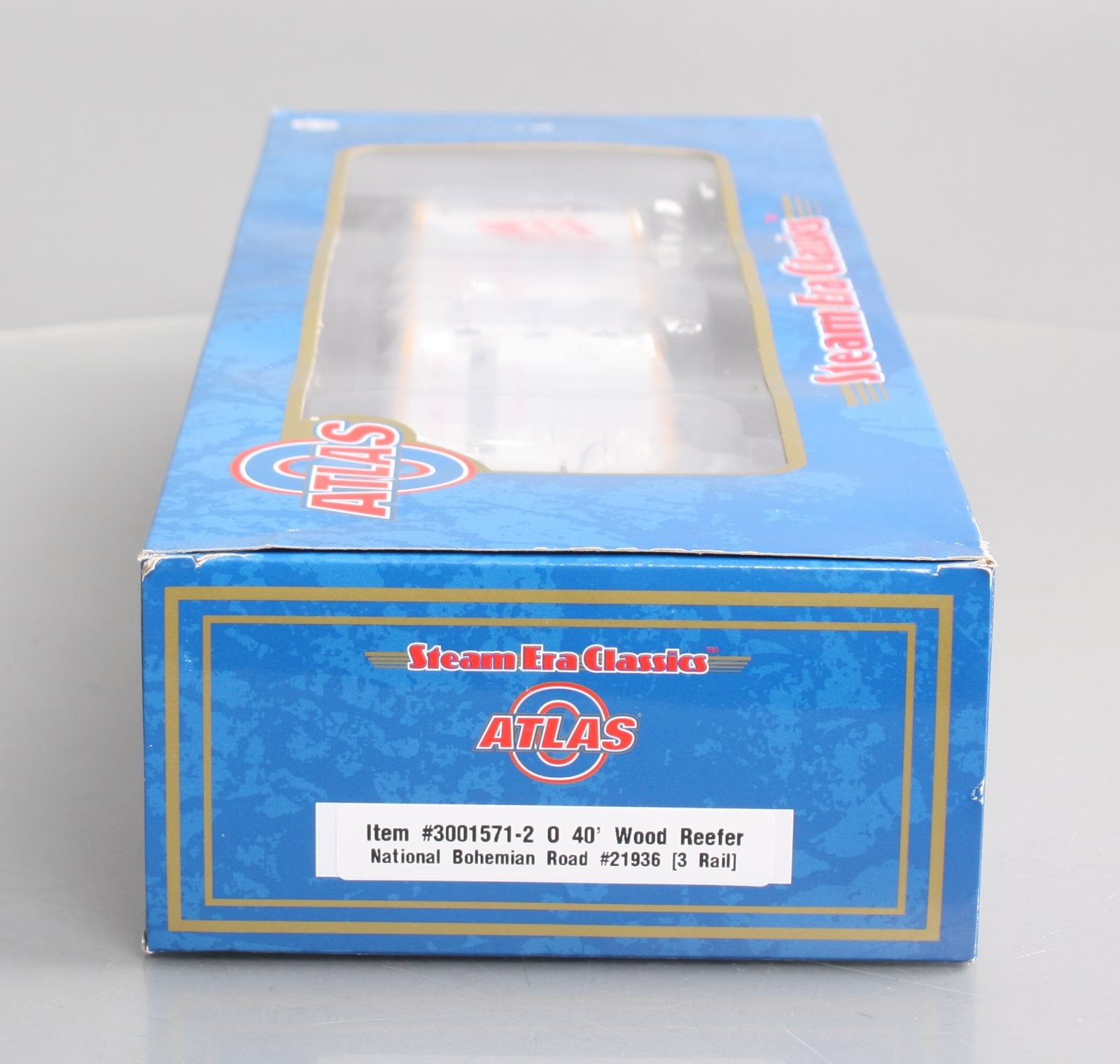 Atlas 3001571-2 O Gauge National Bohemian Road 40' Wood Reefer #21936 NIB