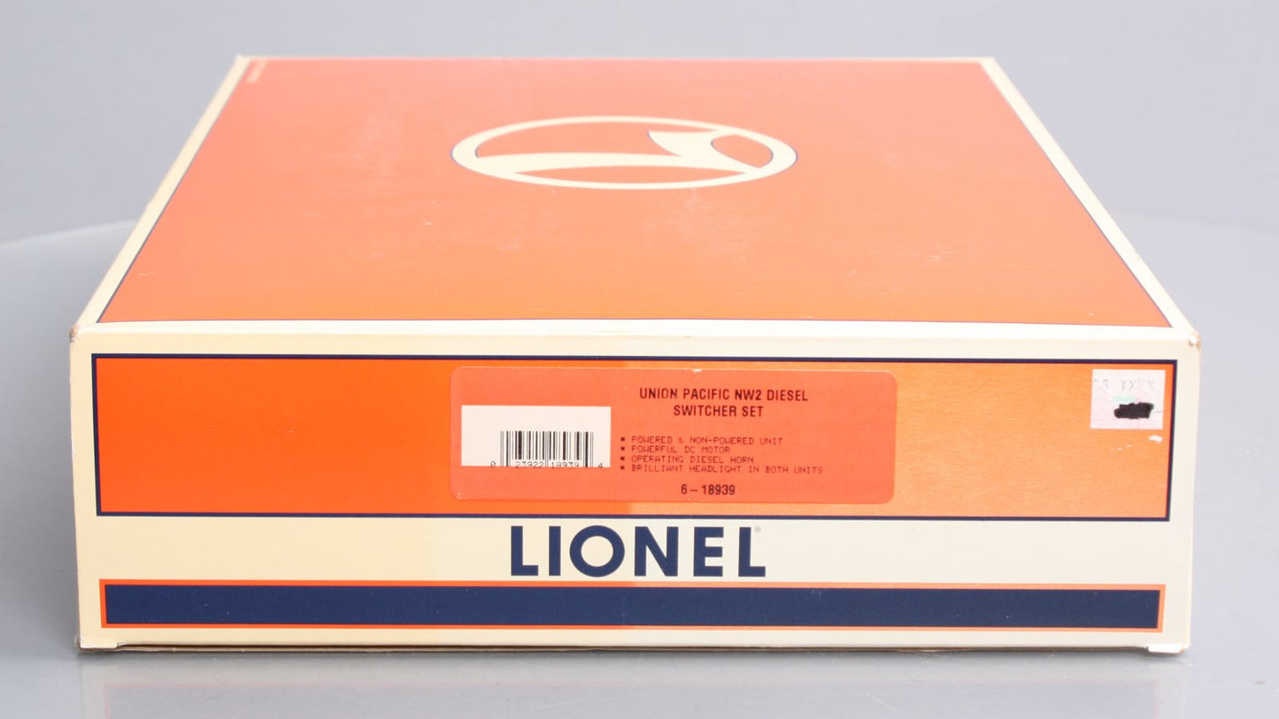 Lionel 6-18939 O Gauge Union Pacific NW2 Diesel Switcher 2-Unit Set #1875/1875B NIB