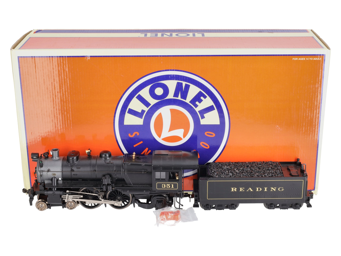 Lionel 6-11232 O Gauge Reading 4-4-2 Atlantic Steam Locomotive & Tender #351