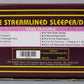 MTH 20-6615 O Seaboard 70' Streamlined Slpr/Diner Passenger Car Set (Set of 2) LN/Box