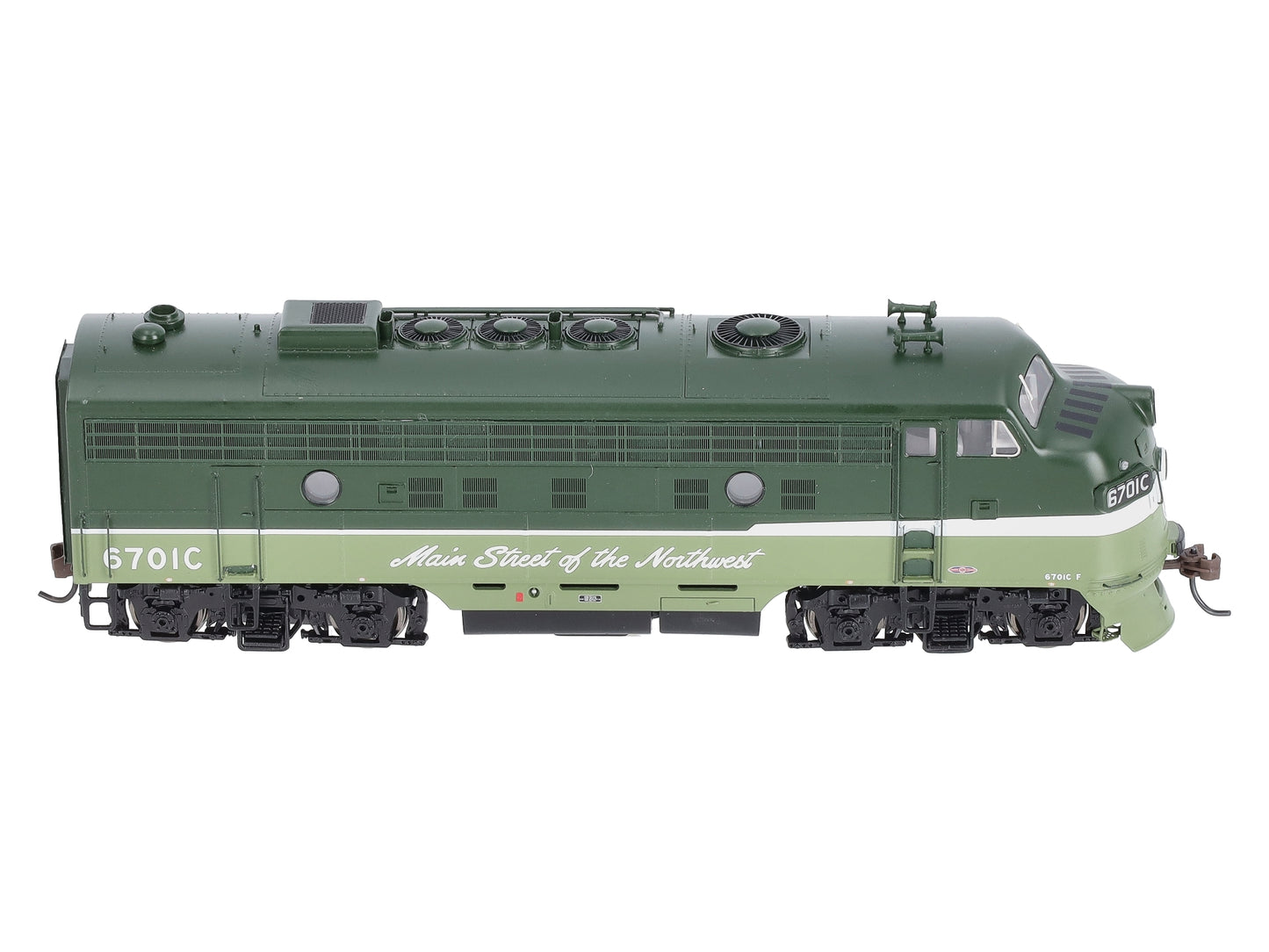 Athearn G3001 HO Scale Northern Pacific EMD F9A Diesel Locomotive #6701C LN