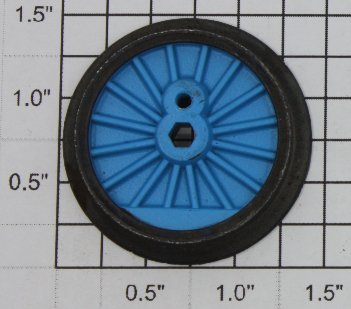 Lionel 18719-124 Thomas the Tank Engine Blue Spoked Flanged End Wheel