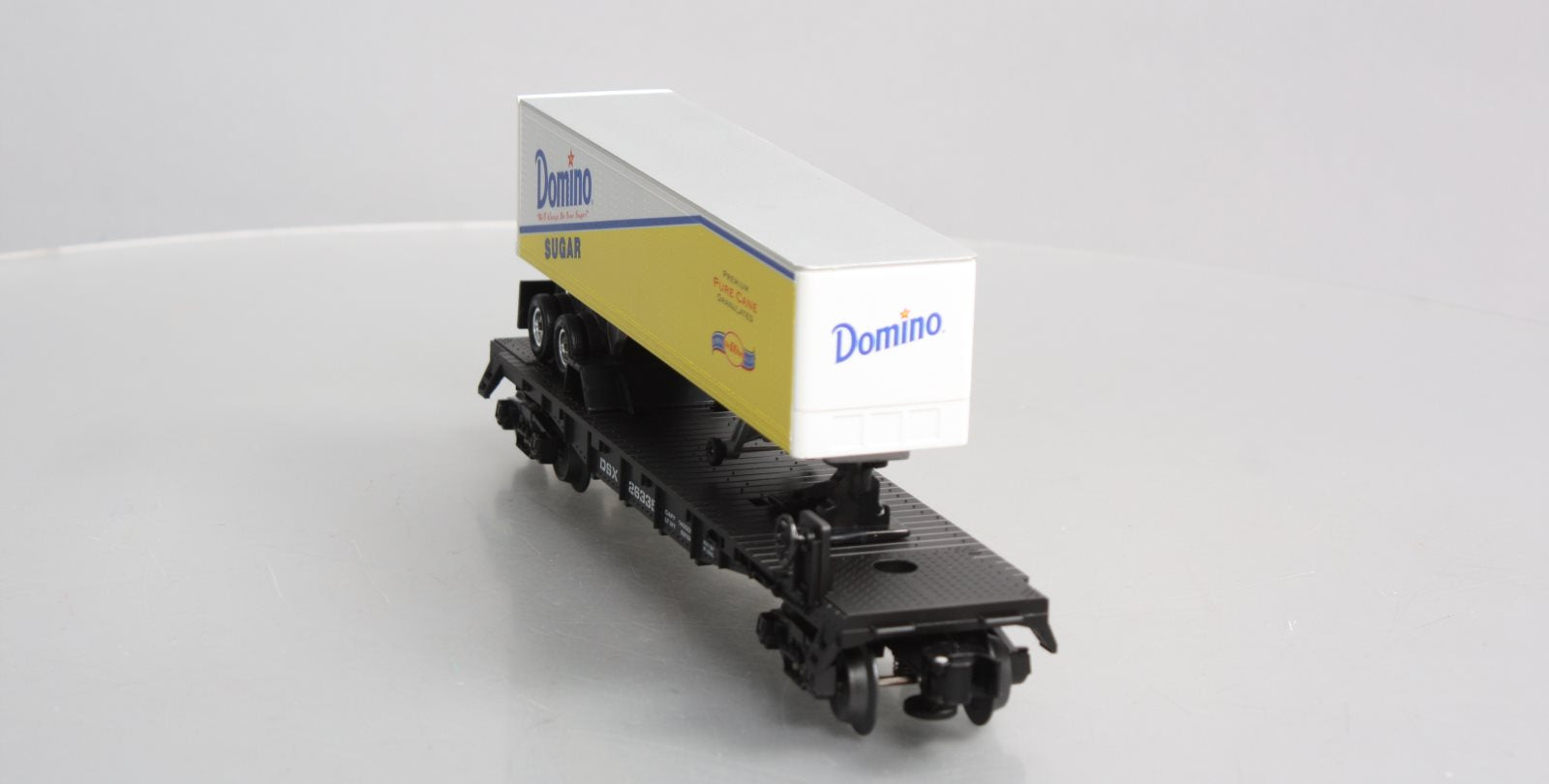 Lionel 6-26335 O Gauge Domino Sugar Flatcar w/Trailer LN/Box