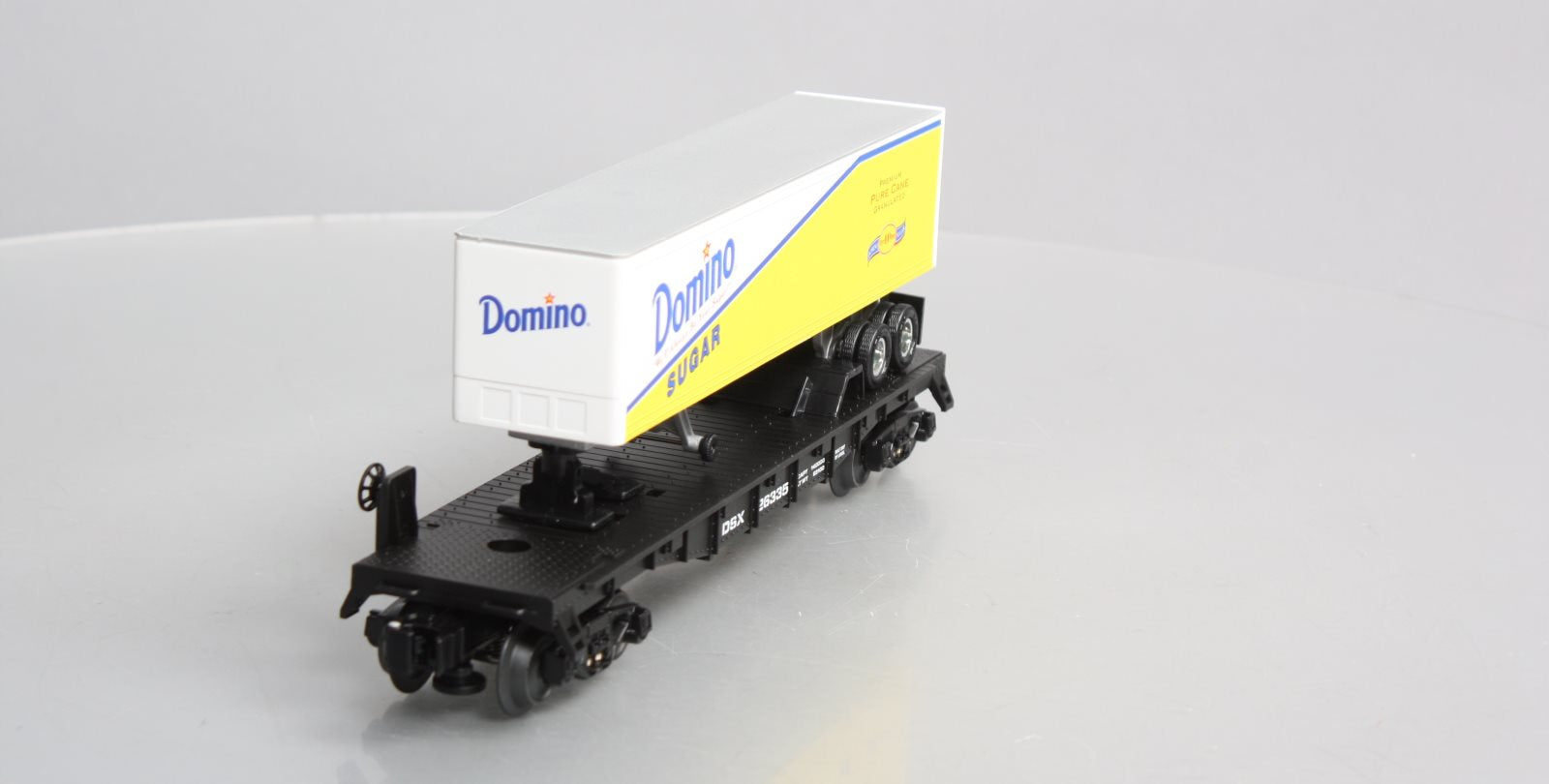 Lionel 6-26335 O Gauge Domino Sugar Flatcar w/Trailer LN/Box